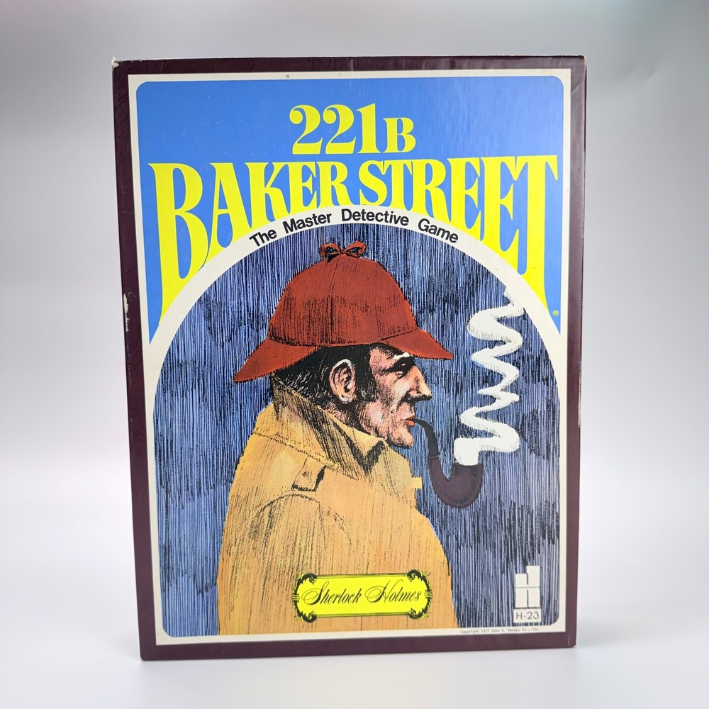 Vintage 221B Baker Street The Master Detective Game Sherlock Holmes Complete